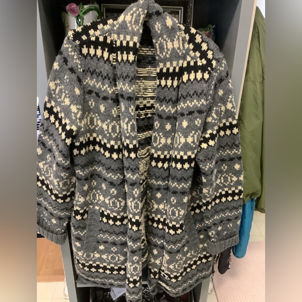 Charter Club Fair Isle Cardigan size tag missing appx xl -xxl EUC - Picture 1 of 4